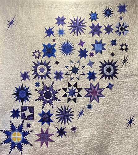 Stellar and Gold - 2023 Raffle Quilt